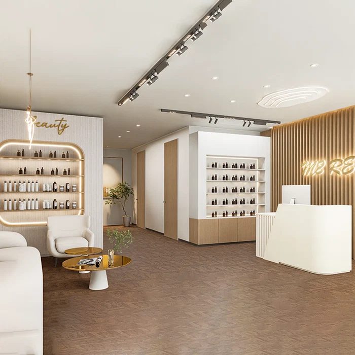 Spa and skincare studio interior